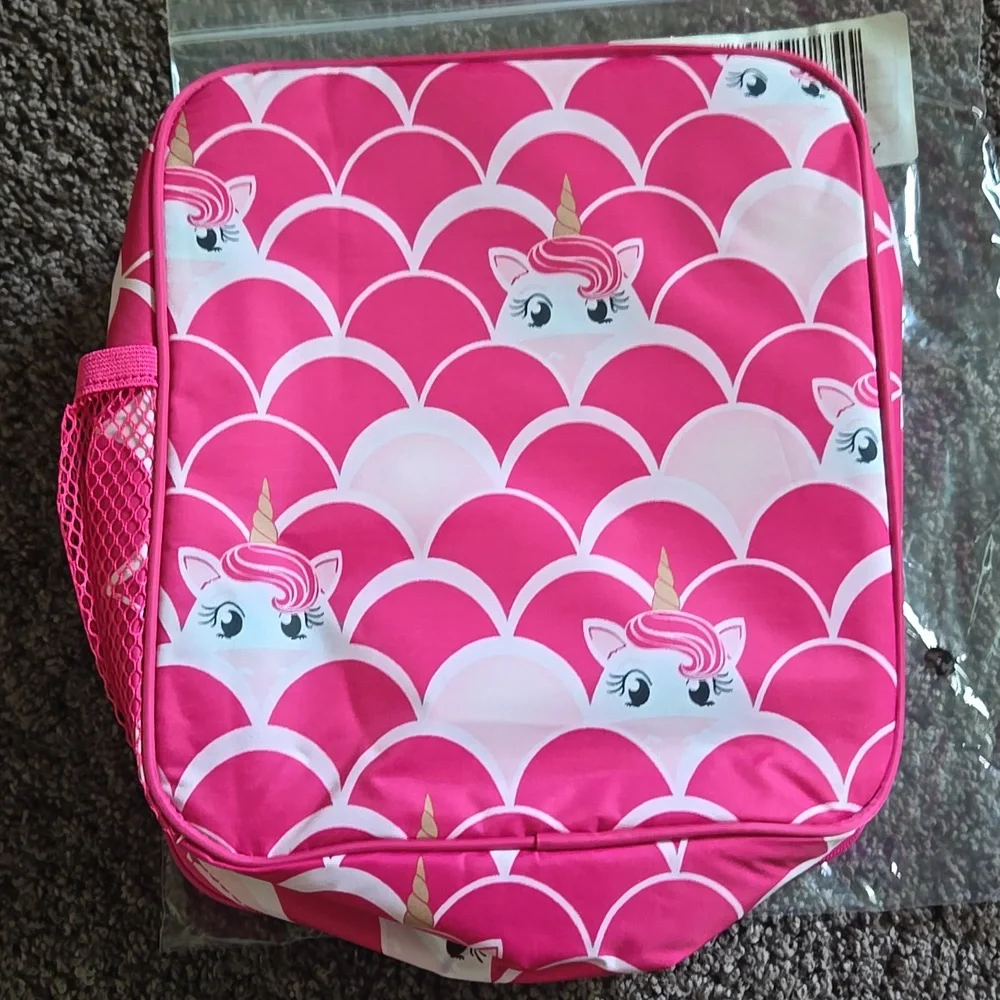NEW Thirty One Pink Unicorn Thermal Lunch Bag